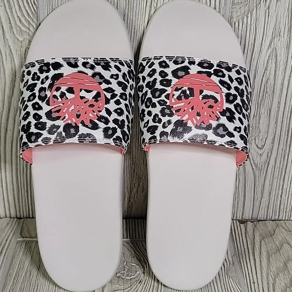 Timberland Leopard Print Playa Slide Sandals Womens Size 11 Mens Size 9 NIB